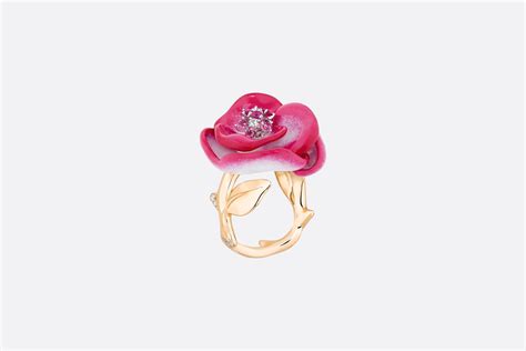 rose dior pop ring|Rose Dior Pop ring, 18K pink and white gold, diamonds, rubies, .